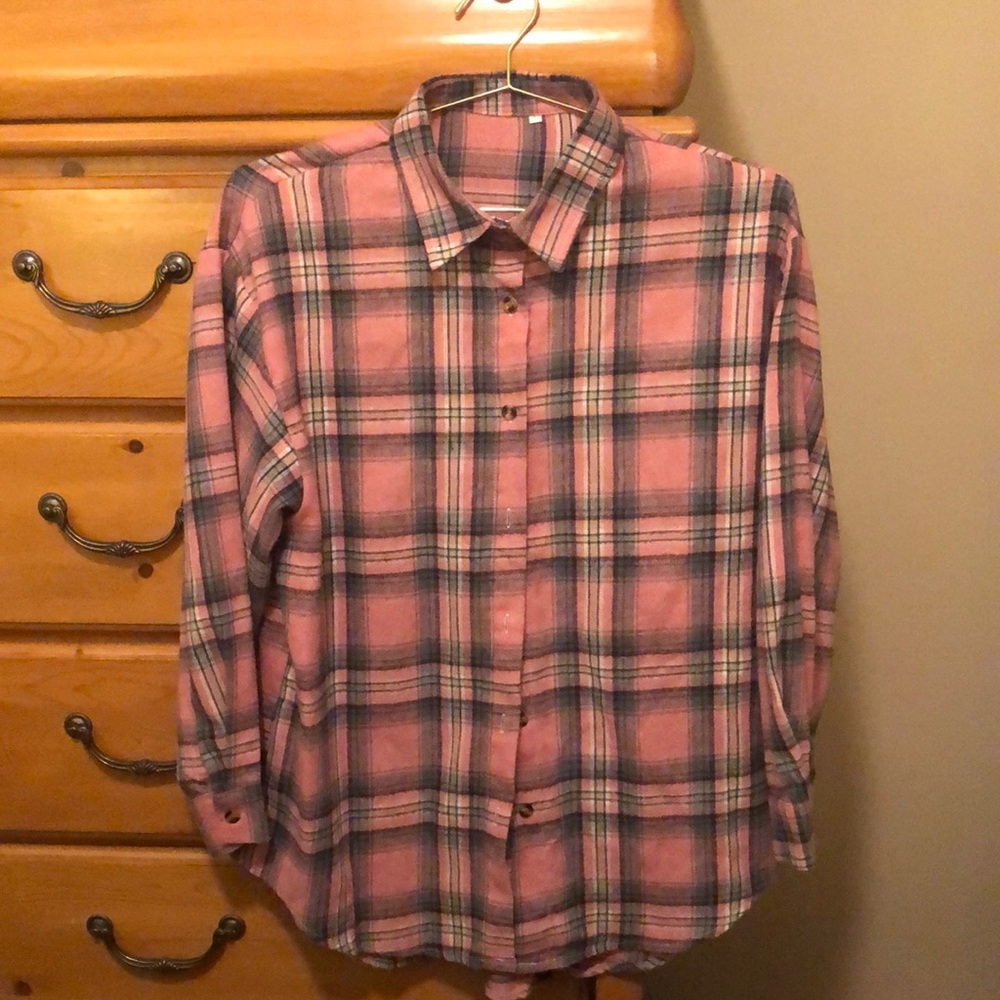 Plaid flannel shirt